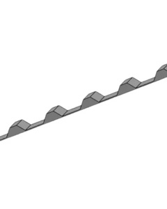 Lower closer to trapezoidal roofing sheet
